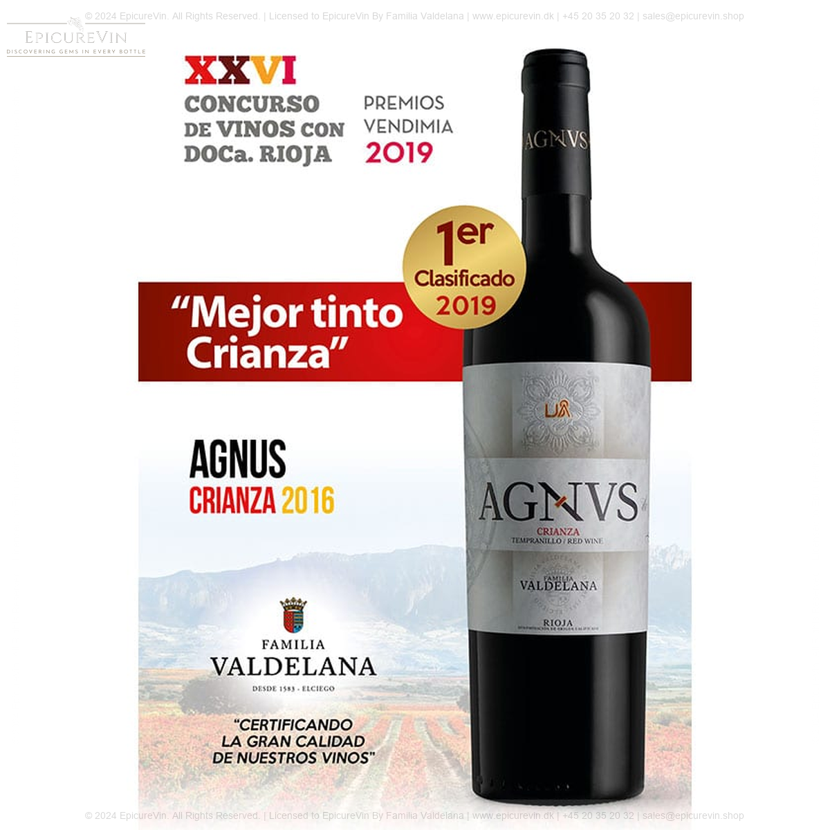 AGNVS Crianza Rødvin 2022